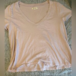 Madewell The Easy Crop V-Neck Tee